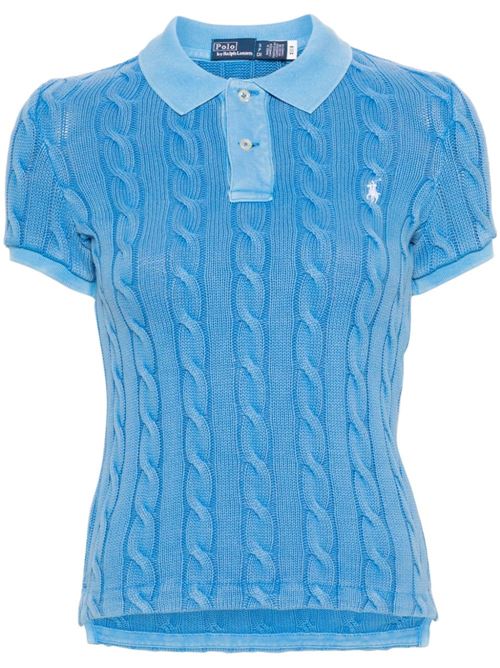 T-shirt blu a trecce Polo Ralph Lauren | 211943010003